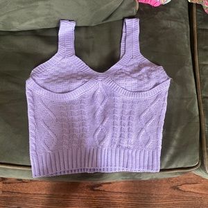 Knitted crop top